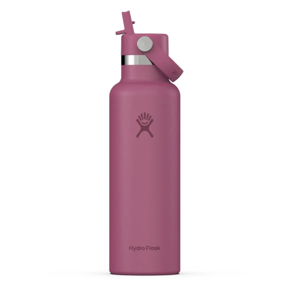 Standard Mouth Water Bottle 621 ml (21 oz) with Flex Straw Cap