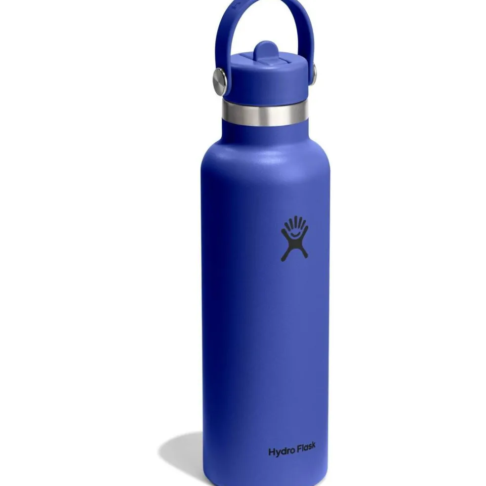 Standard Mouth Water Bottle 621 ml (21 oz) with Flex Straw Cap