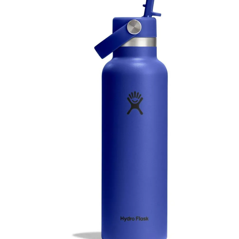 Standard Mouth Water Bottle 621 ml (21 oz) with Flex Straw Cap