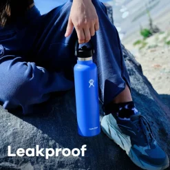 Standard Mouth Water Bottle 621 ml (21 oz) with Flex Straw Cap