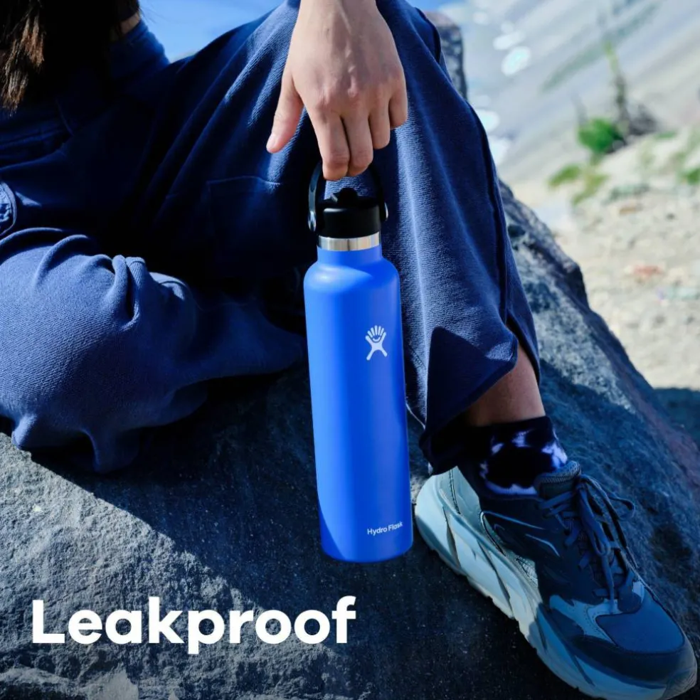 Standard Mouth Water Bottle 621 ml (21 oz) with Flex Straw Cap