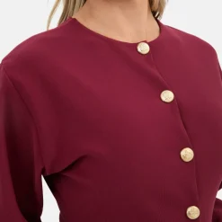 Statement Button Ribbed Cardigan