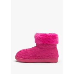 Studio Girls Cable Knit Slipper Boot