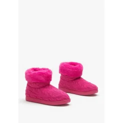 Studio Girls Cable Knit Slipper Boot