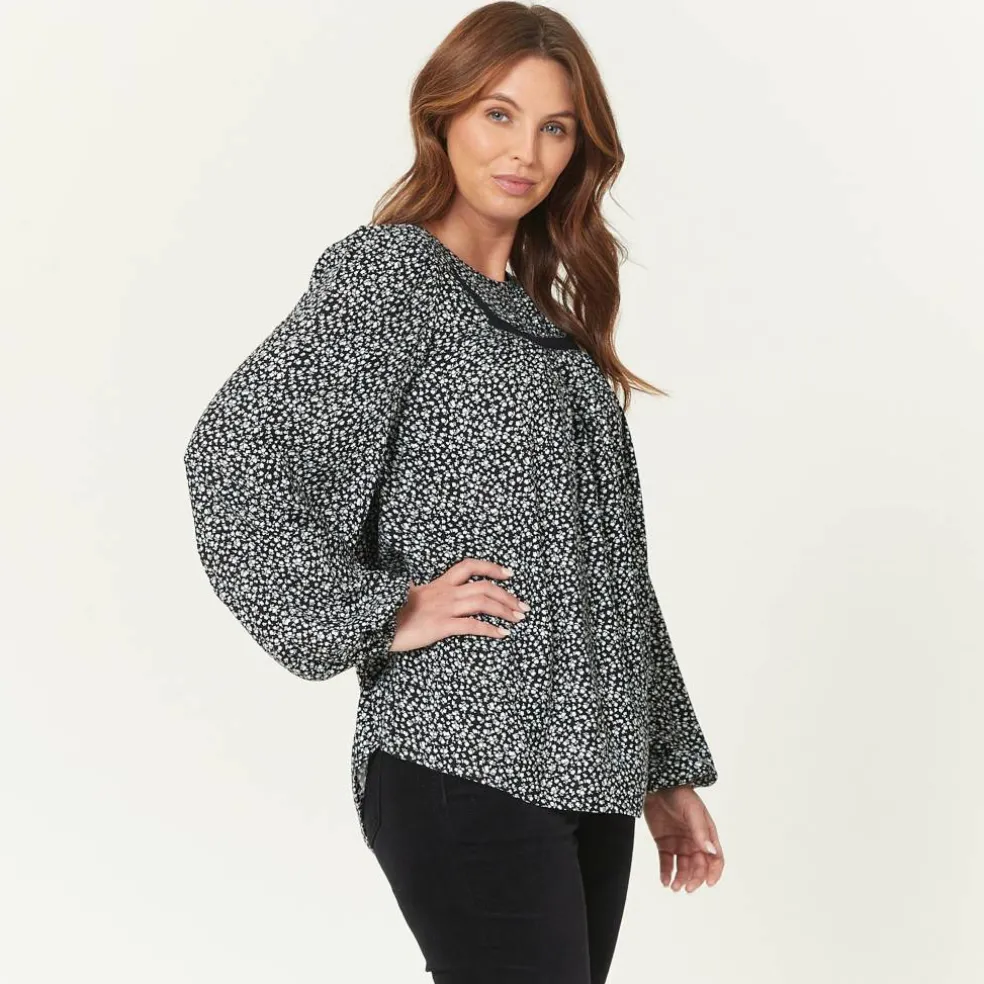 Studio Yoke neck Detail Floral Top