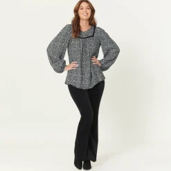 Studio Yoke neck Detail Floral Top