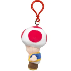 Super Mario Toad Plush Keychain