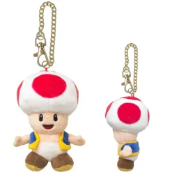 Super Mario Toad Plush Keychain