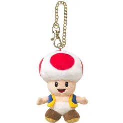 Super Mario Toad Plush Keychain