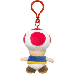 Super Mario Toad Plush Keychain