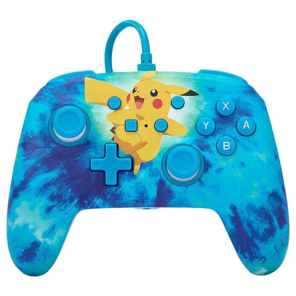 Switch Wired Controller - Tie Dye Pikachu