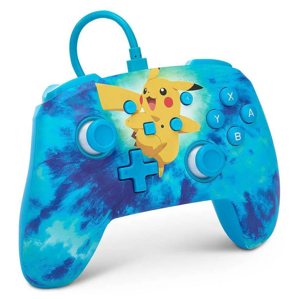 Switch Wired Controller - Tie Dye Pikachu