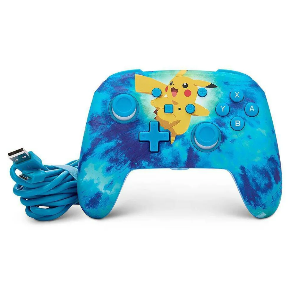 Switch Wired Controller - Tie Dye Pikachu