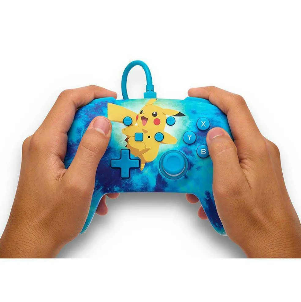 Switch Wired Controller - Tie Dye Pikachu