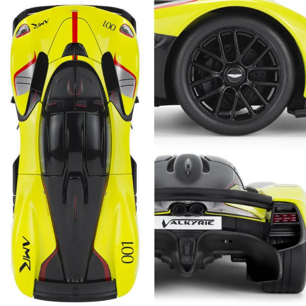 Team CMJ Die Cast Car 1:18 Scale Aston Martin Valkyrie Lime Green