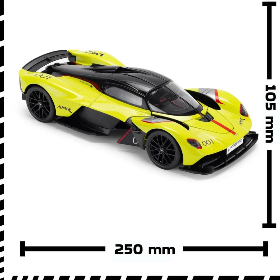 Team CMJ Die Cast Car 1:18 Scale Aston Martin Valkyrie Lime Green