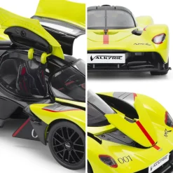 Team CMJ Die Cast Car 1:18 Scale Aston Martin Valkyrie Lime Green