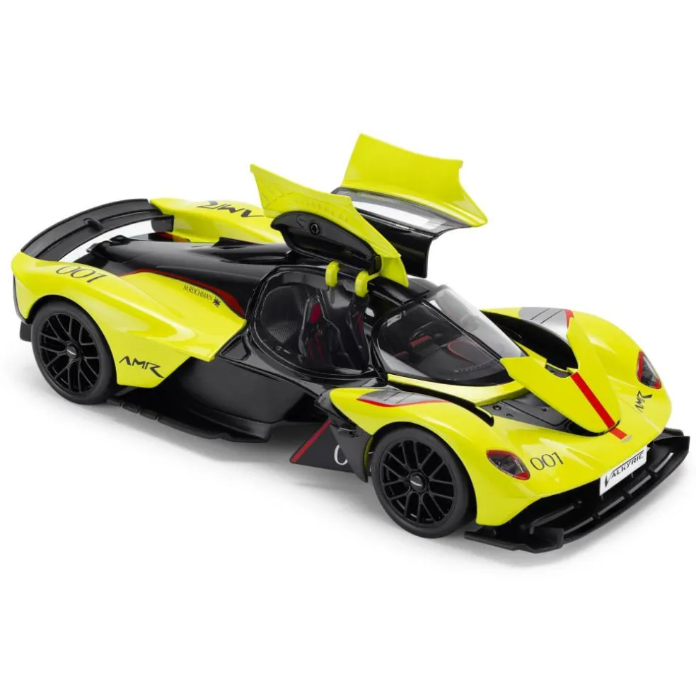 Team CMJ Die Cast Car 1:18 Scale Aston Martin Valkyrie Lime Green