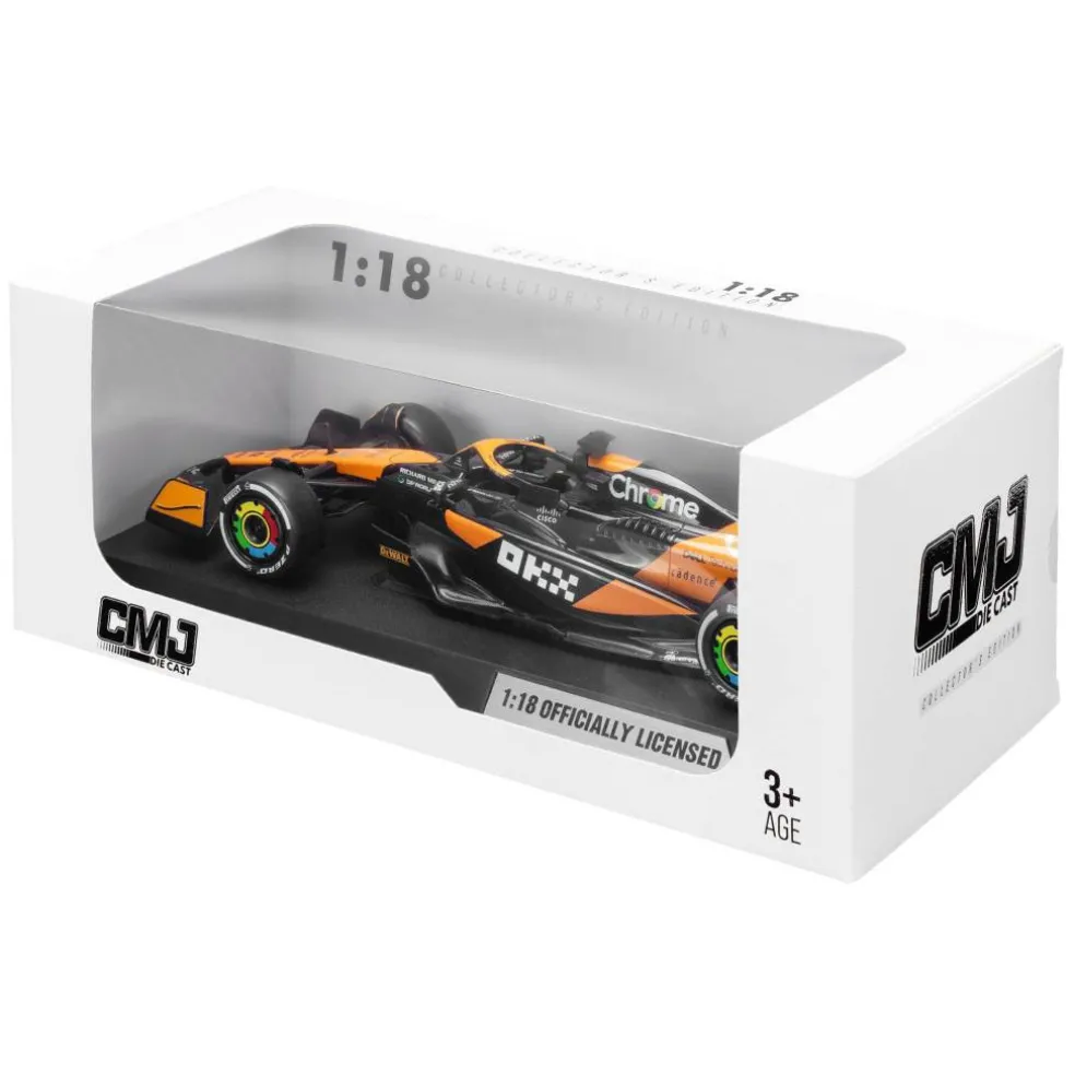 Team CMJ Die Cast Car 1:18 Scale McLaren F1 2024