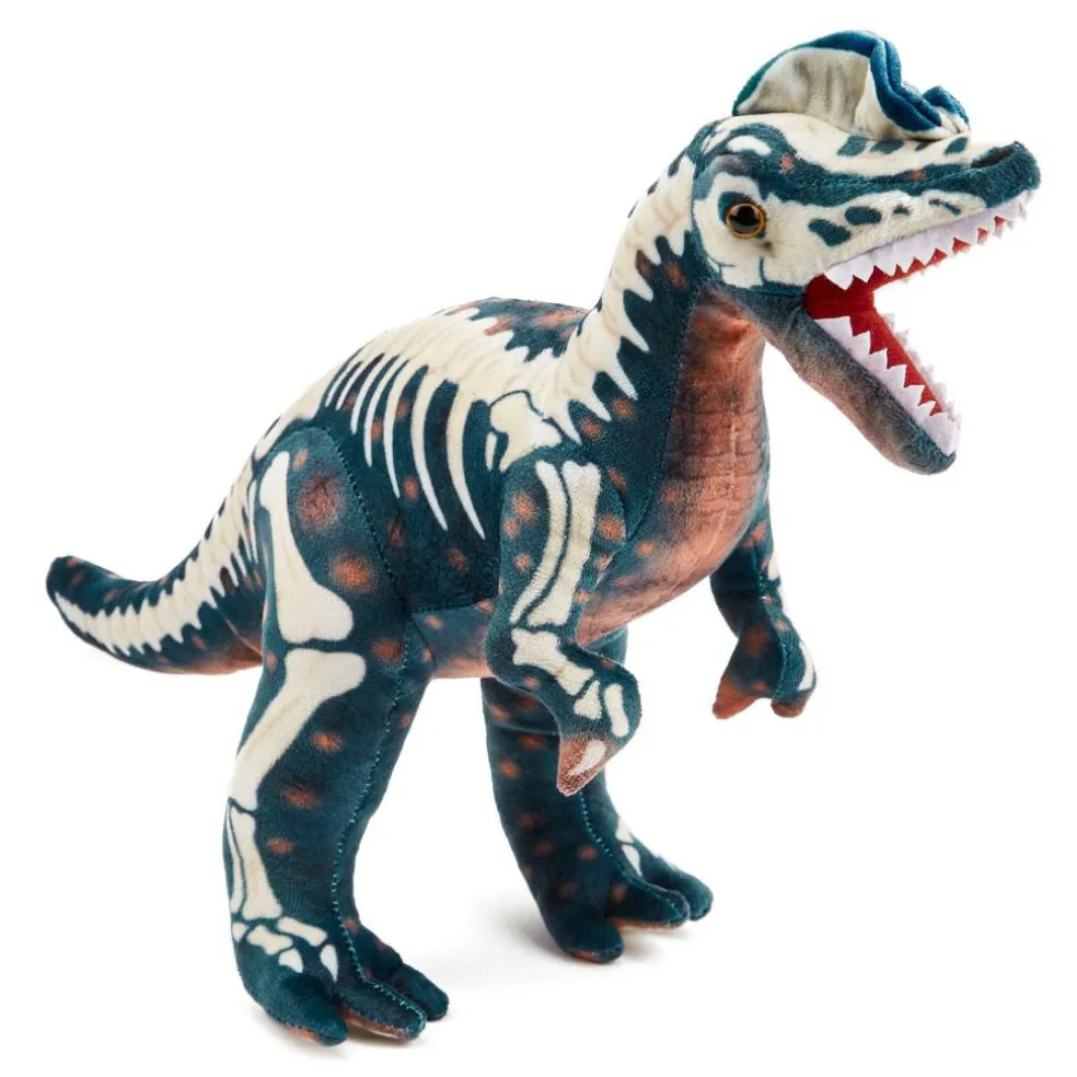 Team Zappi Co Diloposaurus Skeleton Soft Toy 30 cm