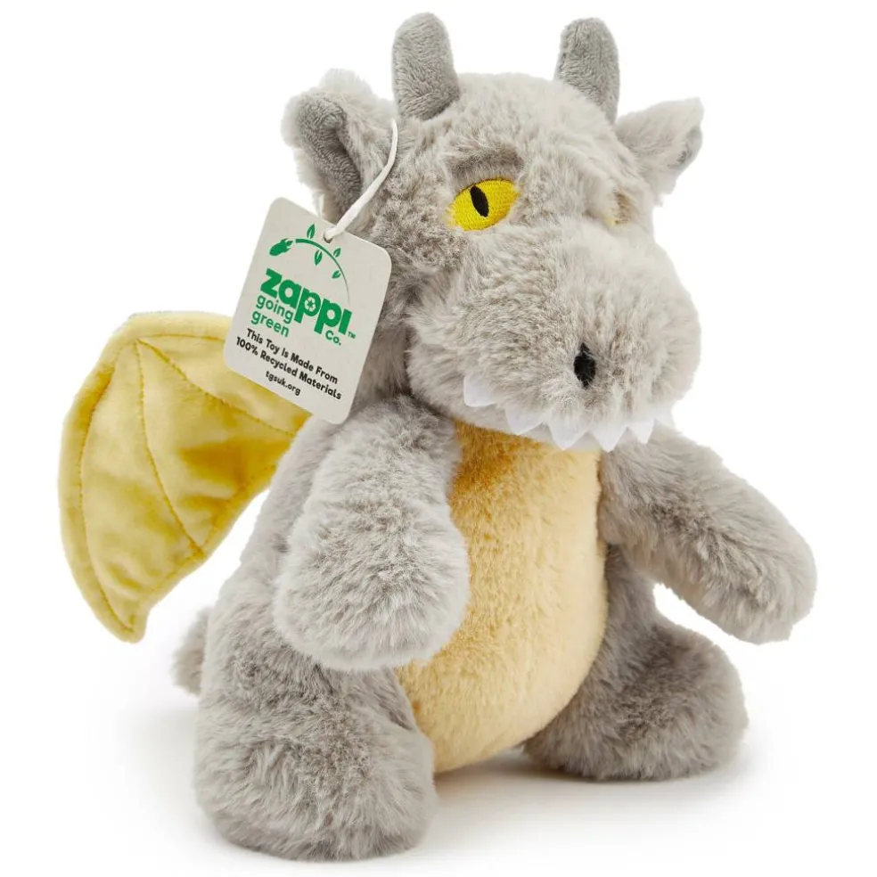 Team Zappi Co Dragon Grey Soft Toy 21 cm ECO
