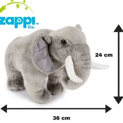 Team Zappi Co Elephant Sof Toy 36 cm