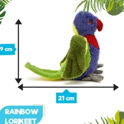 Team Zappi Co Rainbow Lorikeet Soft Toy 21 cm ECO