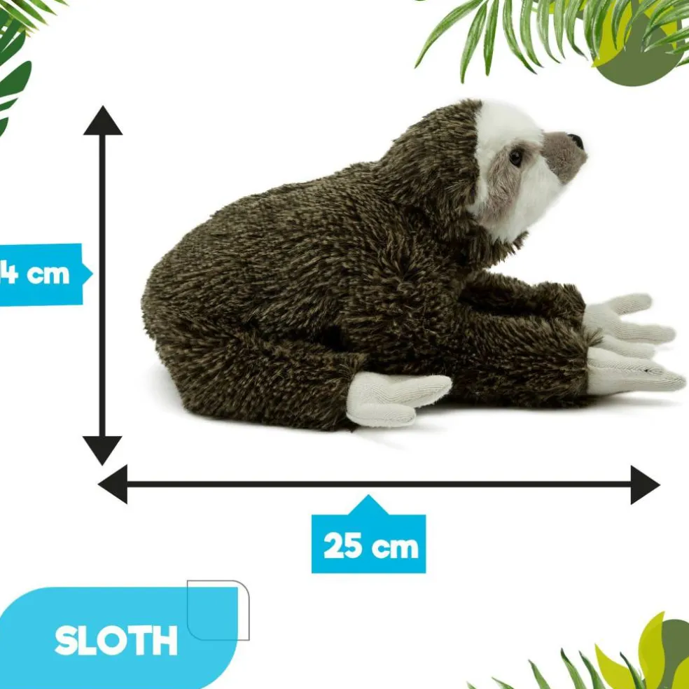 Team Zappi Co Sloth Soft Toy 24 cm ECO