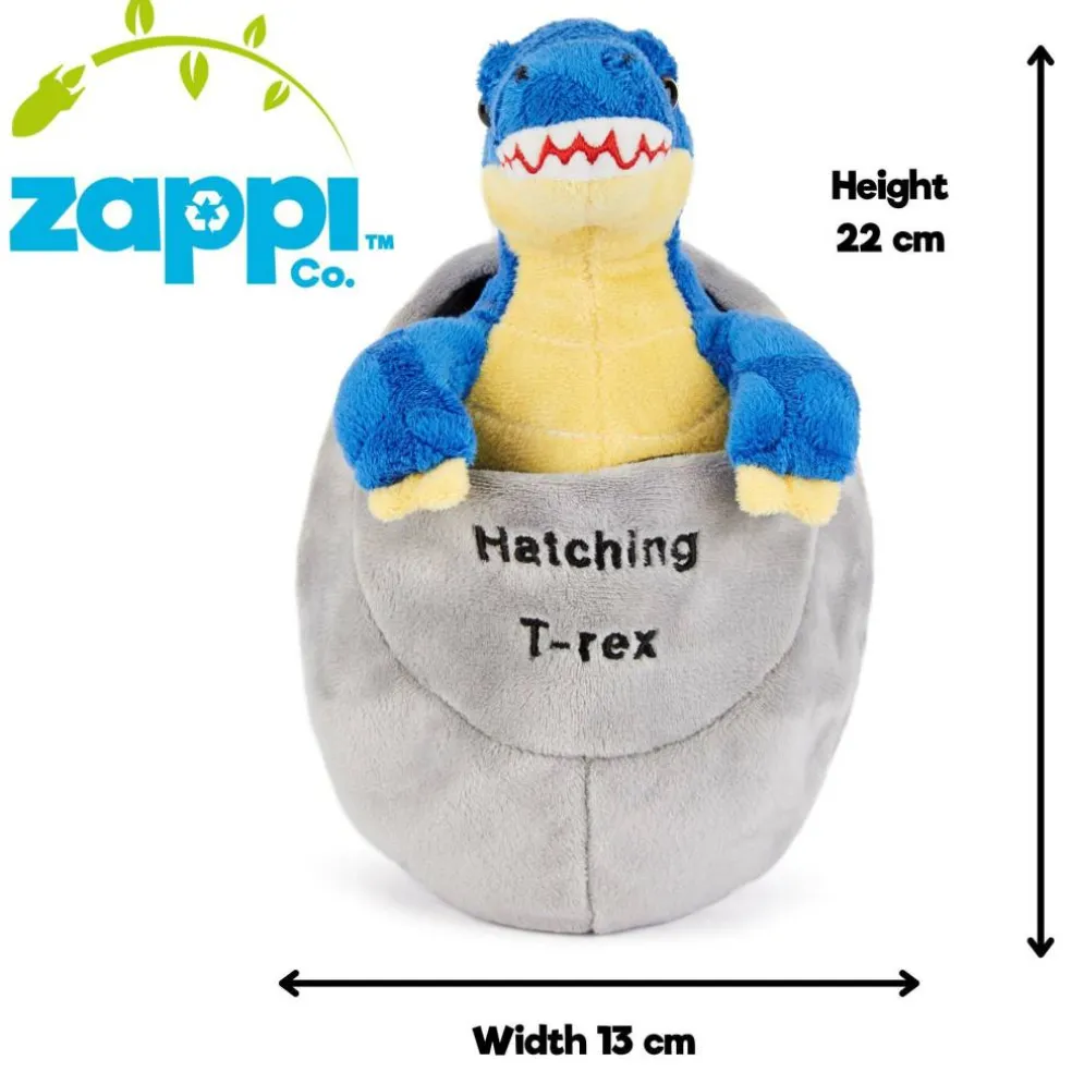 Team Zappi Co T-Rex Hatching Soft Toy 22 cm