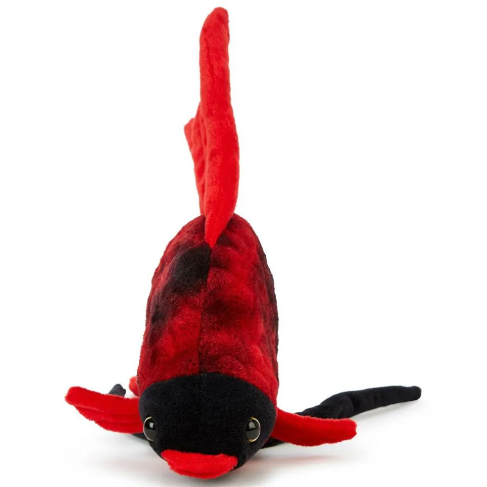 Team Zappi Co Tropical Fish Black & Red Soft Toy 27 cm