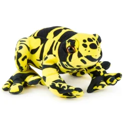 Team Zappi Co Yellow Banded Poison Dart Frog Soft Toy 20 cm ECO