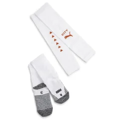 Team Mcfc Stacked Logo Socks Promo Football Sock Mens