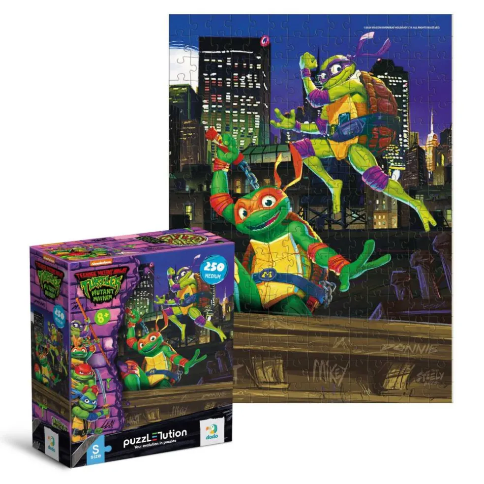 Teenage Mutant Ninja Turtles Small Donatello and Michelangelo Medium Jigsaw Puzzle - 250 Pieces