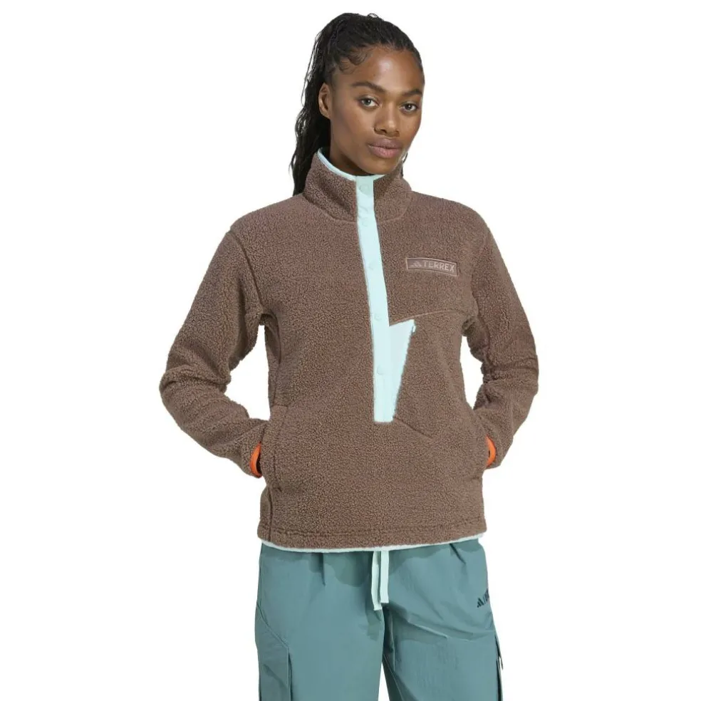 Terrex Xploric High Pile Fleece Pullover Sweatshirt Womens
