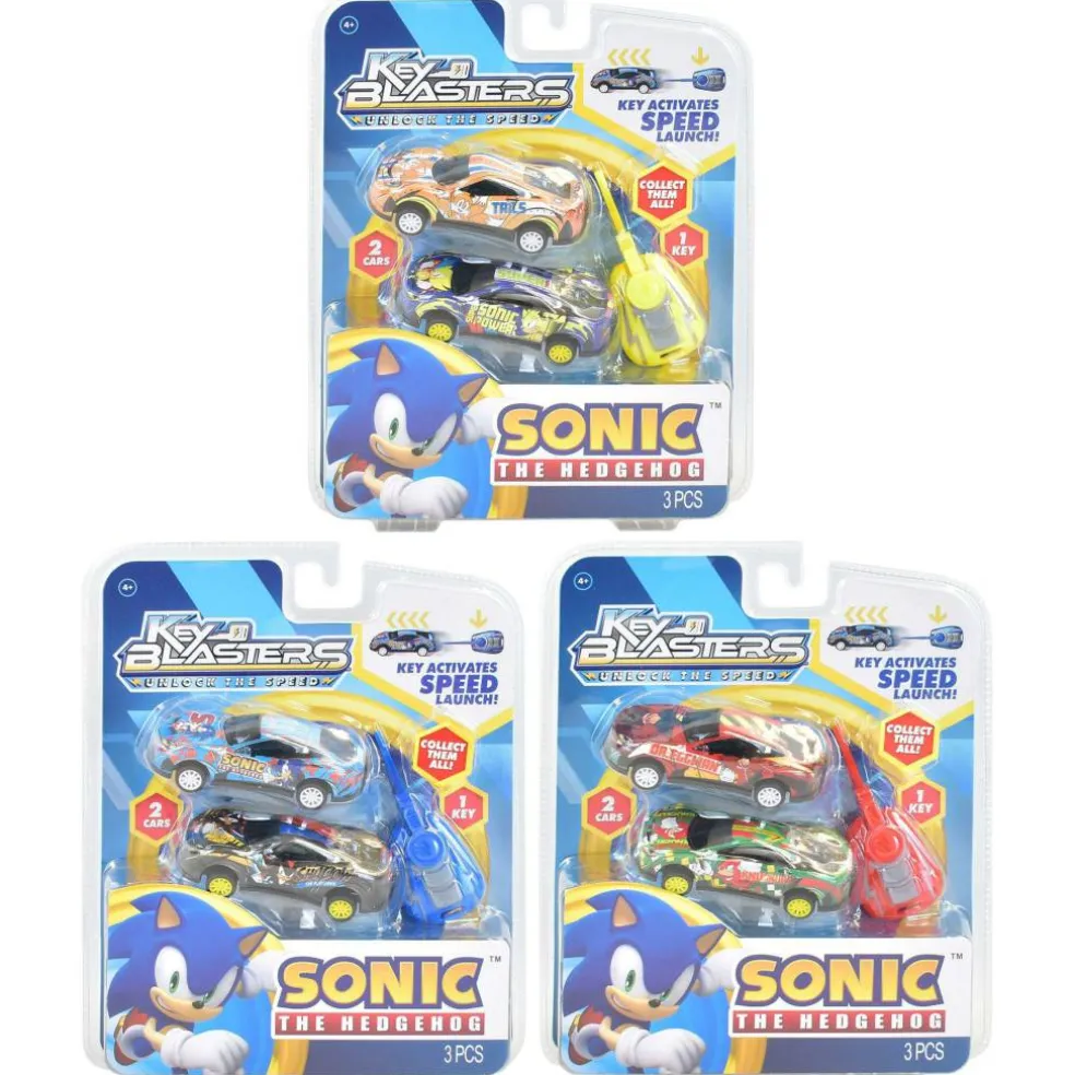The Hedgehog Key Blaster Car 2pk