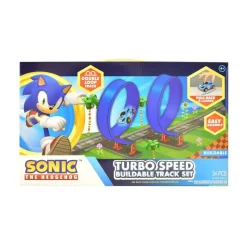 The Hedgehog Turbo Speed Buildable Track Set 34pc