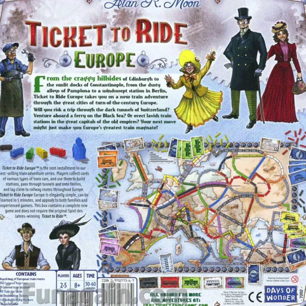 Ticket to Ride Europe Board Games