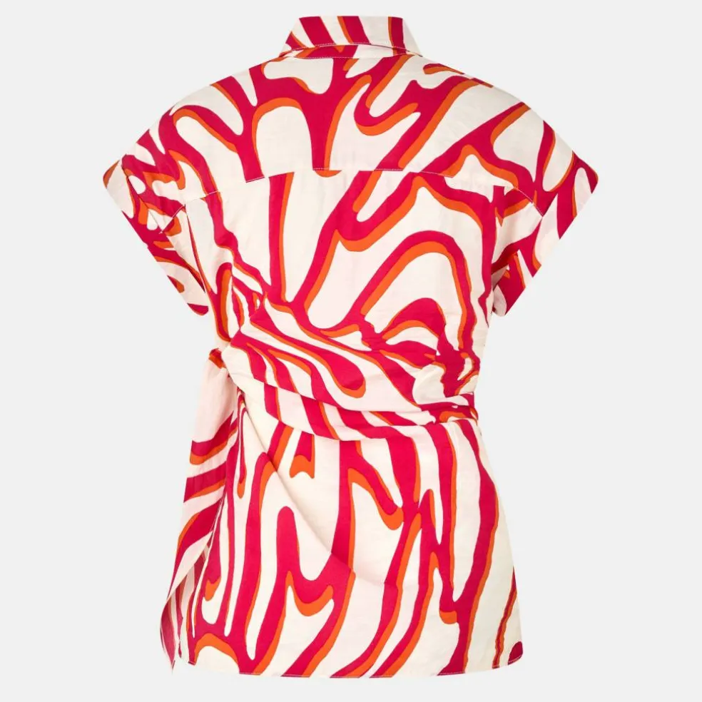 Tie Cap Sleeve Shirt