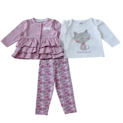 Toddler Girls 3-Piece Outfit Set