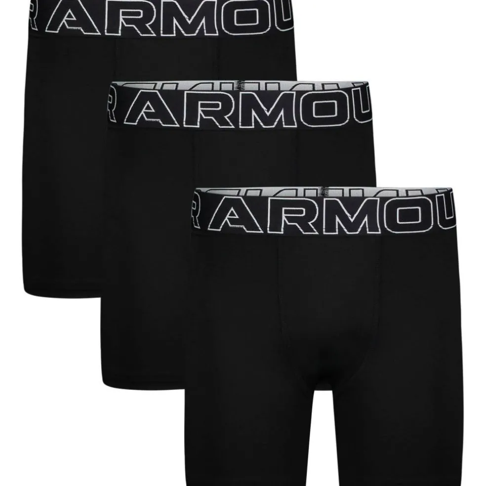 UA Boys Performance Tech 3 Pack Boxers Junior