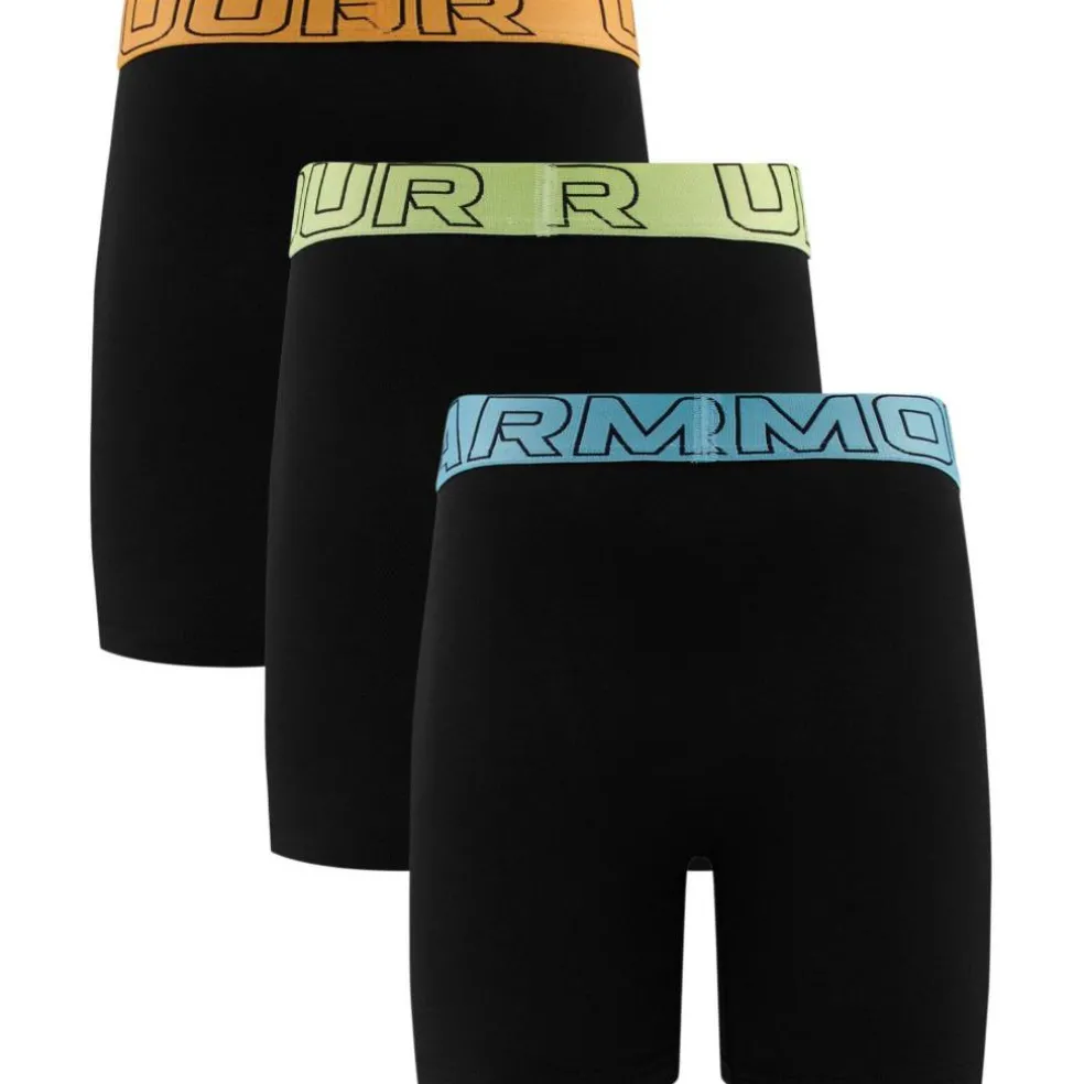 UA Boys Performance Tech 3 Pack Boxers Junior