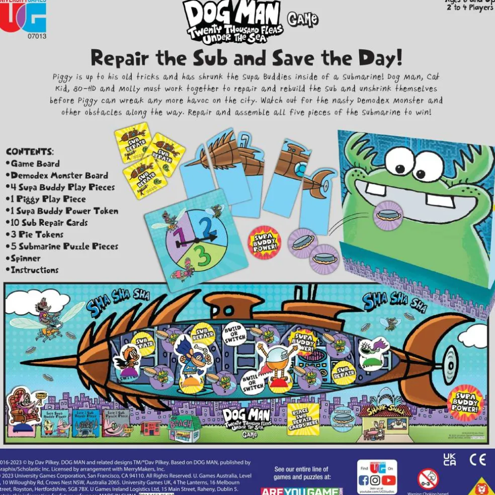 UG- Dog Man- Twenty Thousand Fleas Under The Sea - Board Game