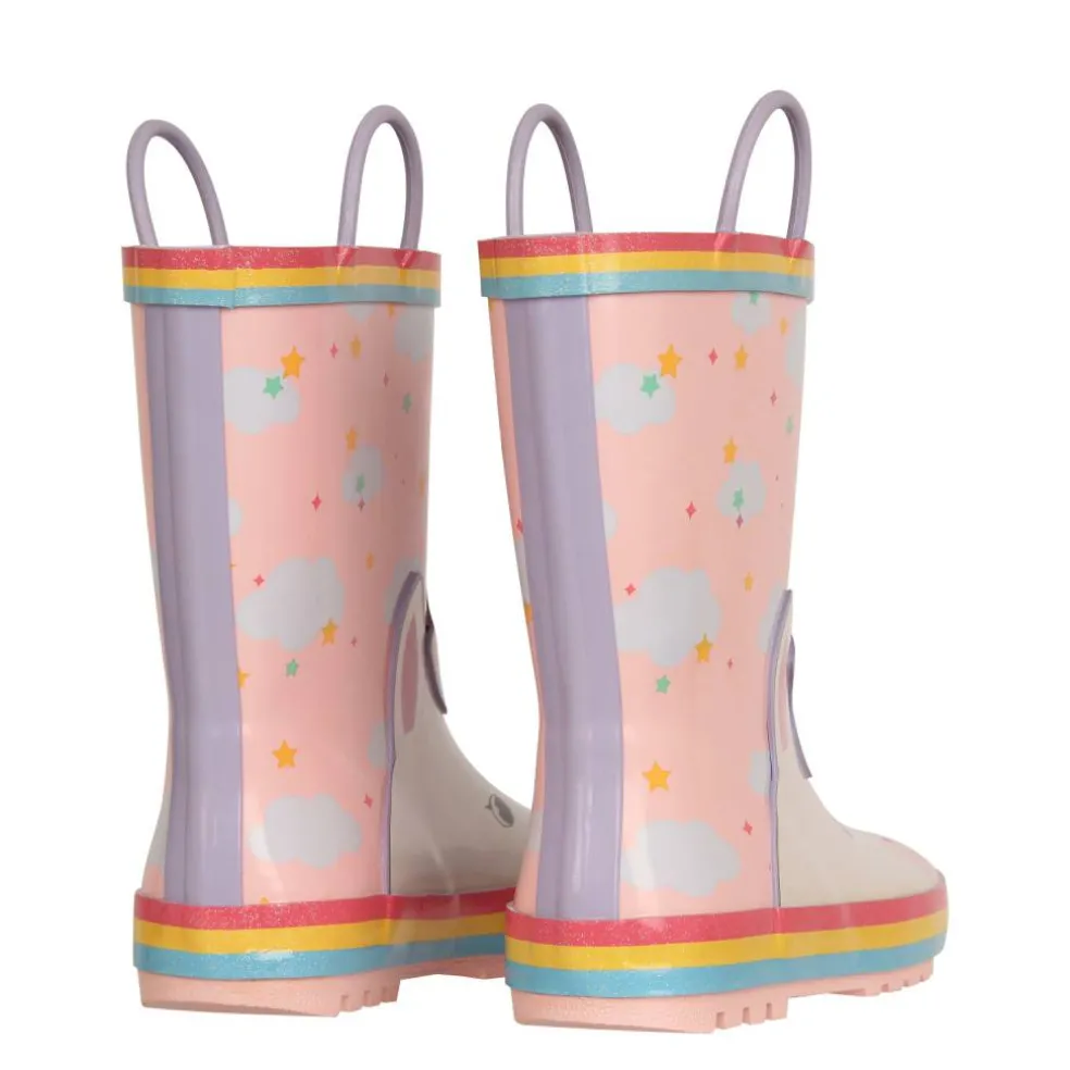 Unicorn Print Wellies Childrens