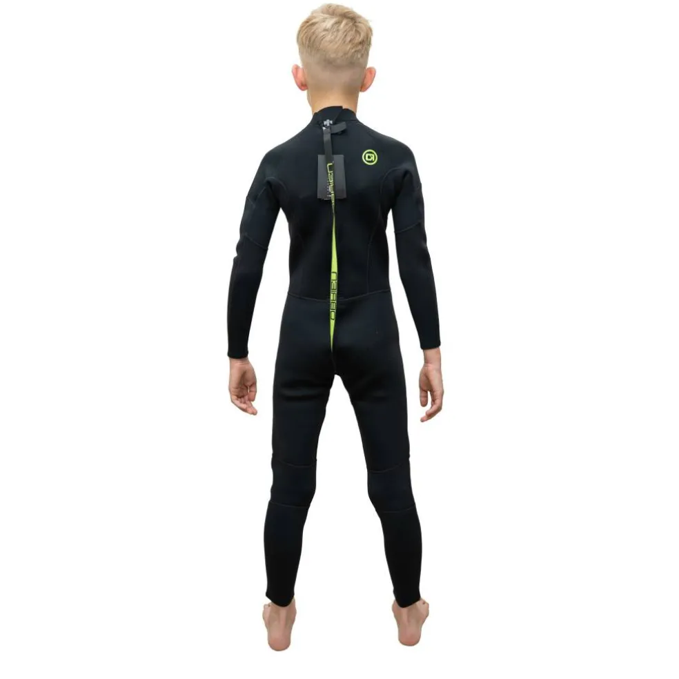 Unisex Kids' Sport 3/2mm Premium Neoprene Back Zip Wetsuit