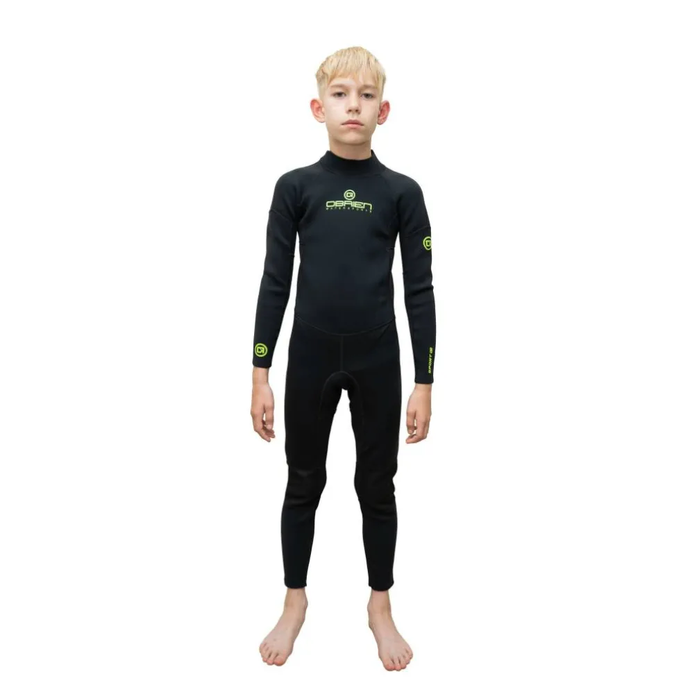 Unisex Kids' Sport 3/2mm Premium Neoprene Back Zip Wetsuit