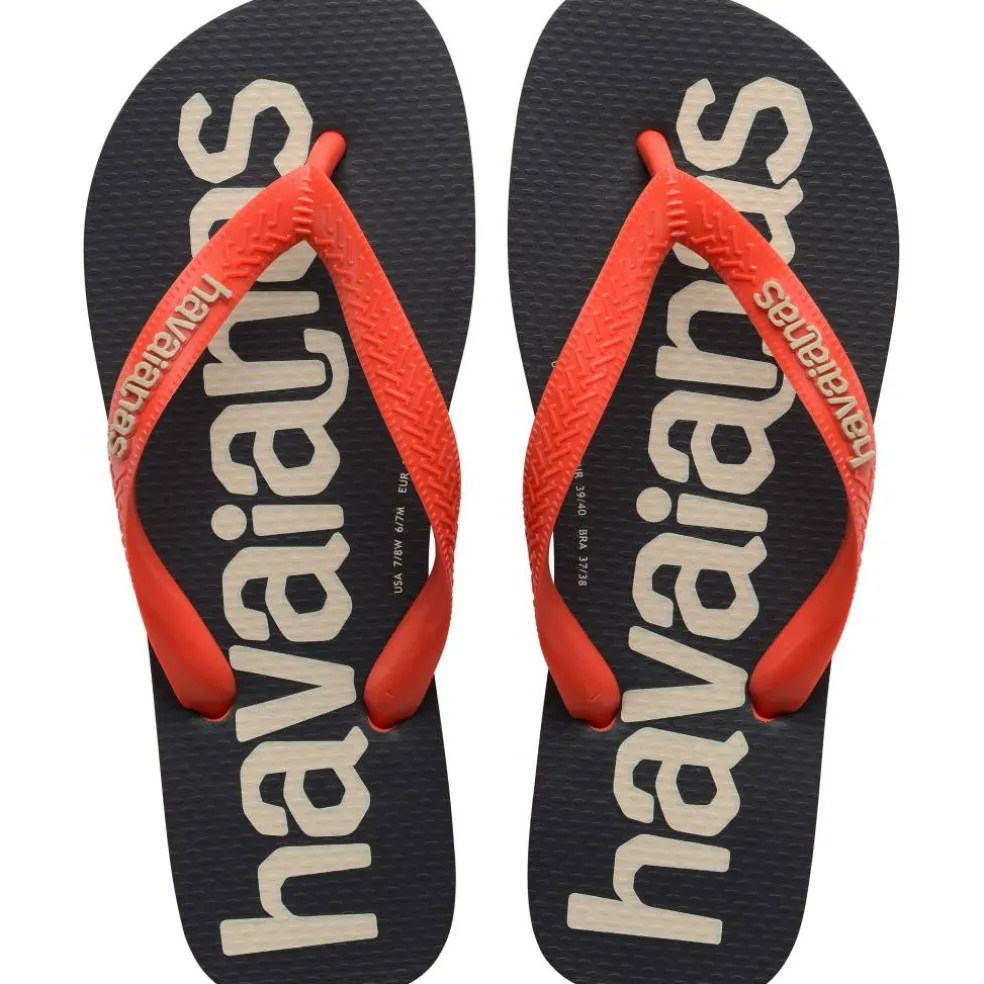 Unisex Adults Top Logomania Ruby Red Flip Flops