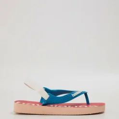 Unisex Kids Baby Logomania Salmon Flip Flops