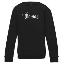 Unisex Kids' Cotton Long Sleeve Crew Sweatshirt