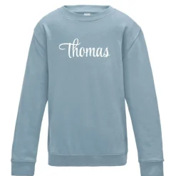 Unisex Kids' Cotton Long Sleeve Crew Sweatshirt