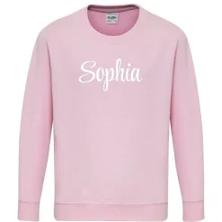 Unisex Kids' Cotton Long Sleeve Crew Sweatshirt